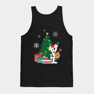 Danger Mouse And Penfold Around The Christmas Tree Tank Top